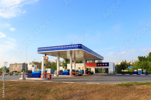 Petrol gas station station