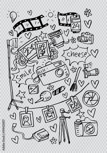Photographic doodles set