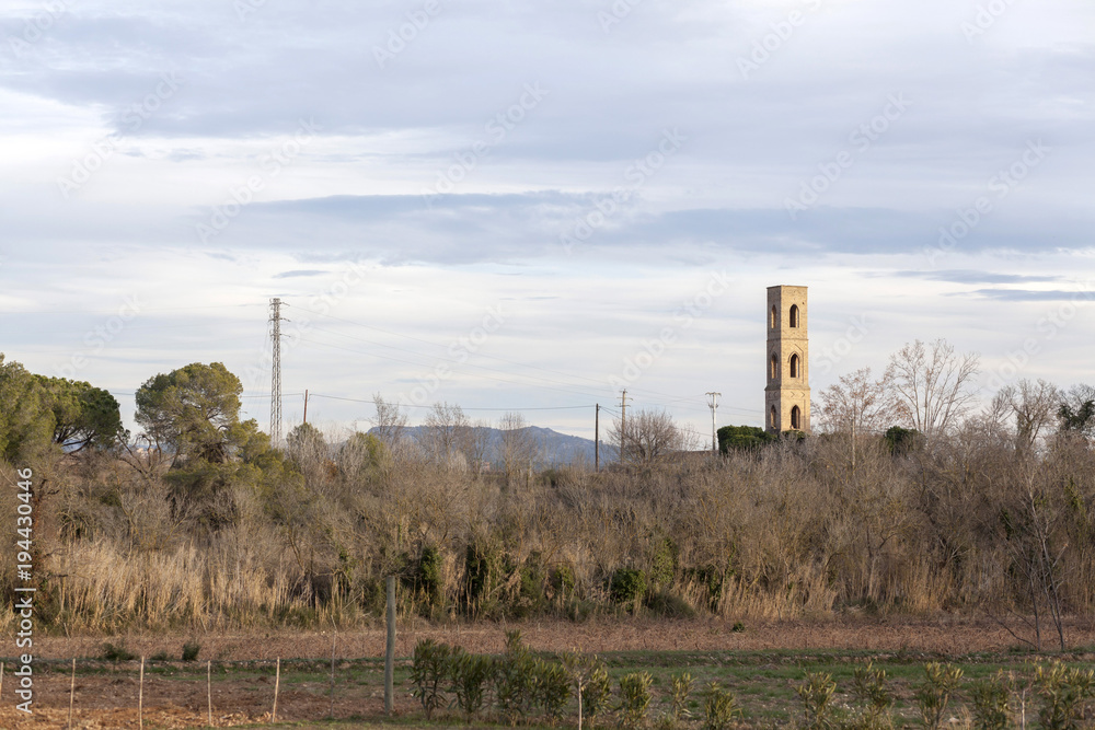 Landscape in Penedes wine area, Catalonia, Spain. Landscape in Penedes wine area, Catalonia, Spain.