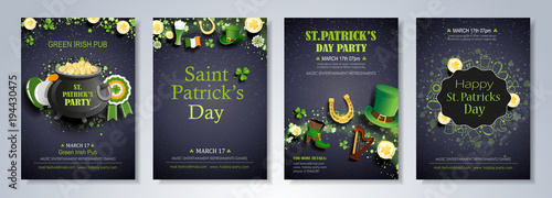 Saint Patrick's Day brochure template
