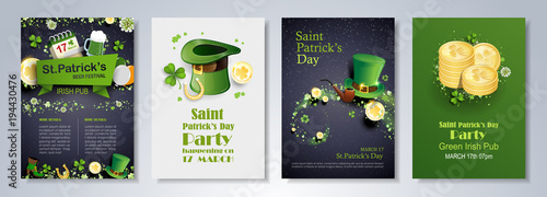St patrick's day flyer template