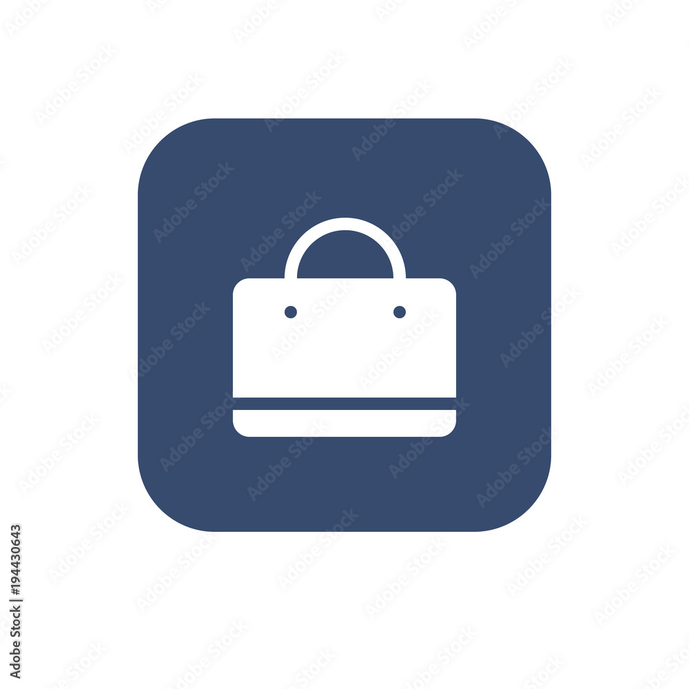 Shopping bag. Flat UI design. Vector illustration Shopping bag. Flat UI design. Vector illustration