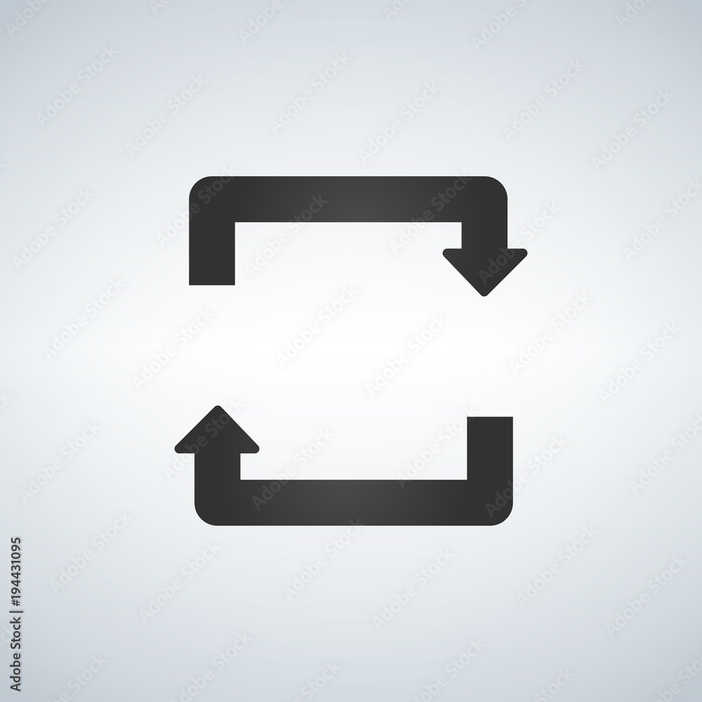 arrows forming square. Vector illustration isolated on white. arrows forming square. Vector illustration isolated on white.