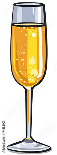 champagne glass illustration