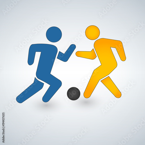 football or soccer game wit...