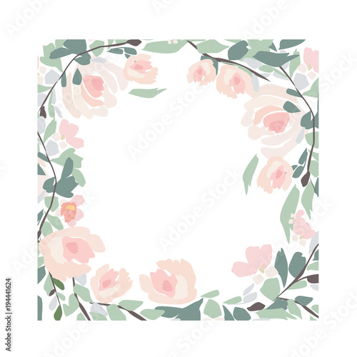 wild flowers - watercolor illustration