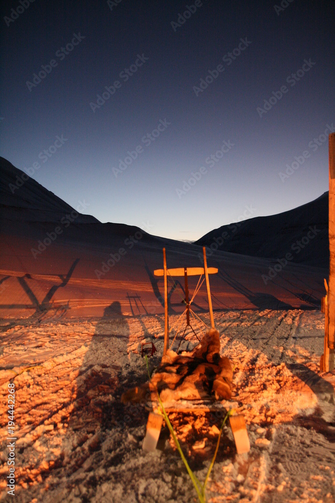 Dog sled, Adventvalen, Svalbard