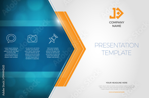 Modern design template for your presentation or infographics