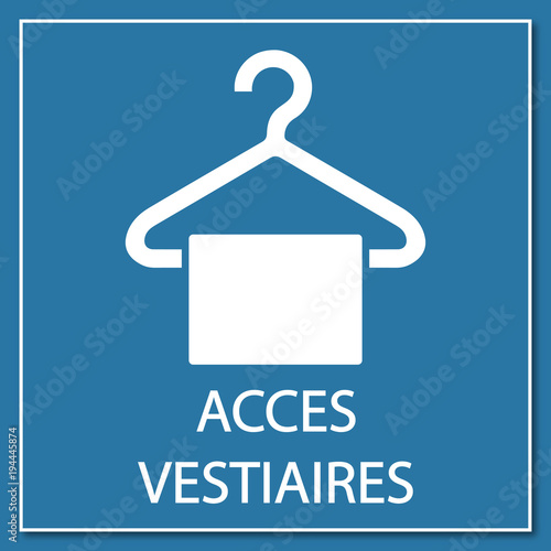 Logo accès vestiaires.