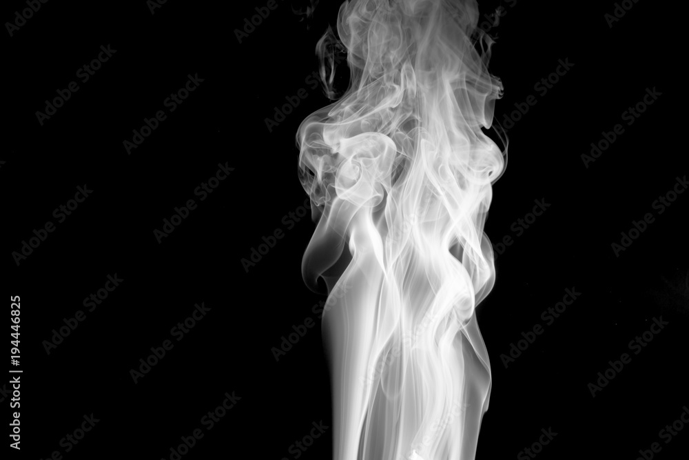 Smoke on black background Smoke on black background