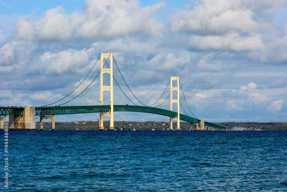 Mackinac Bridge in Upper Peninsula of Michigan Mackinac Bridge in Upper Peninsula of Michigan