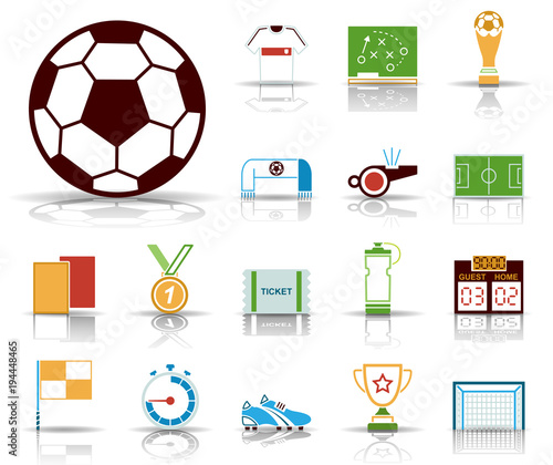 Fußball - Icons (Farbe)