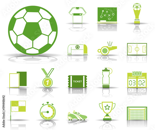 Fußball - Icons (Grün)