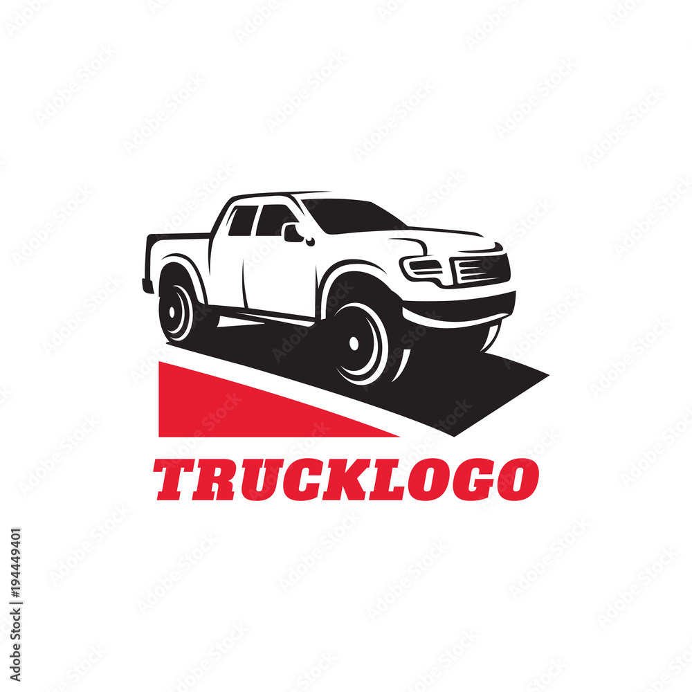 Fototapeta premium Truck Car vector logo template illustration