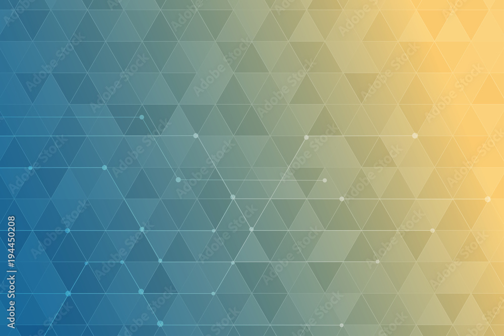 Fototapeta premium Abstract triangle background. Hexagon design for medical, business and digital technology vector.