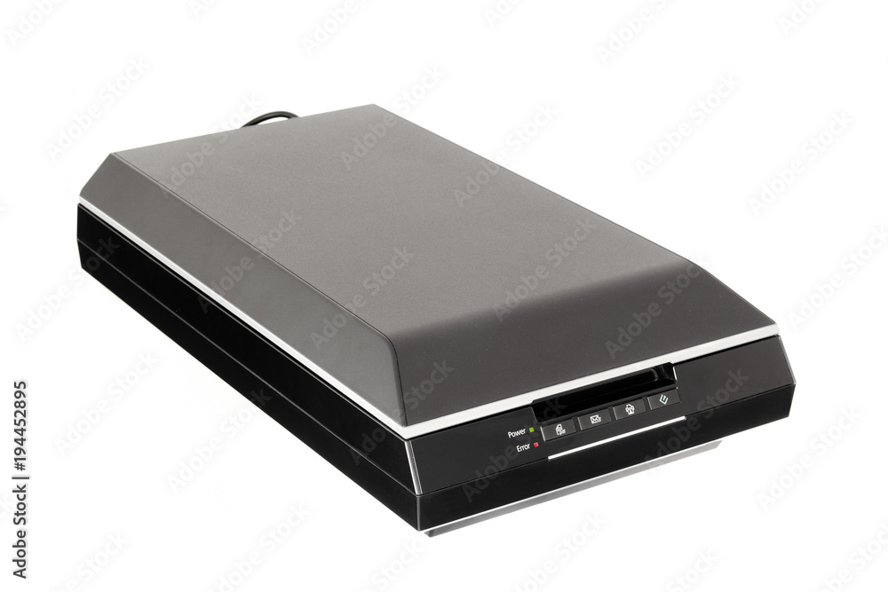 Flatbed scanner isolated on white Flatbed scanner isolated on white