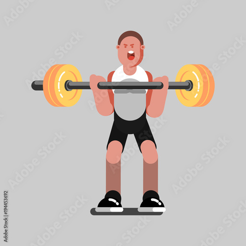 Guy doing exercises