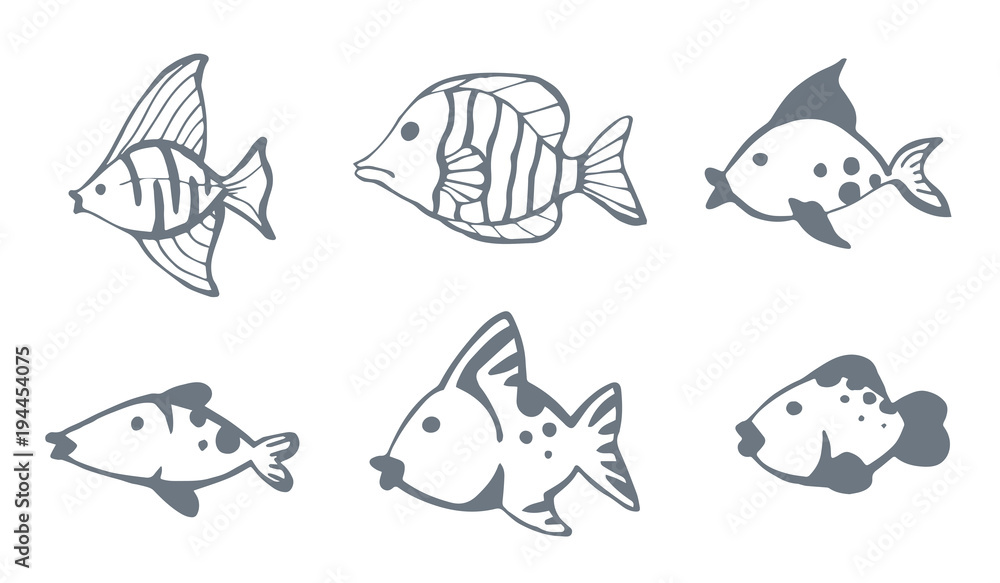 Fish vectors set Fish vectors set