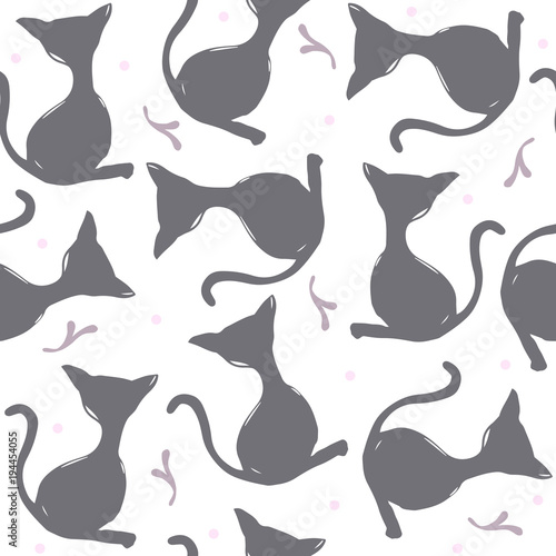 Cats texture seamless