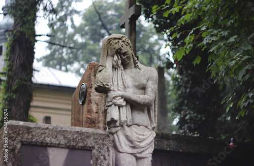 An old statue in one of the parks of Lviv (Ukraine)