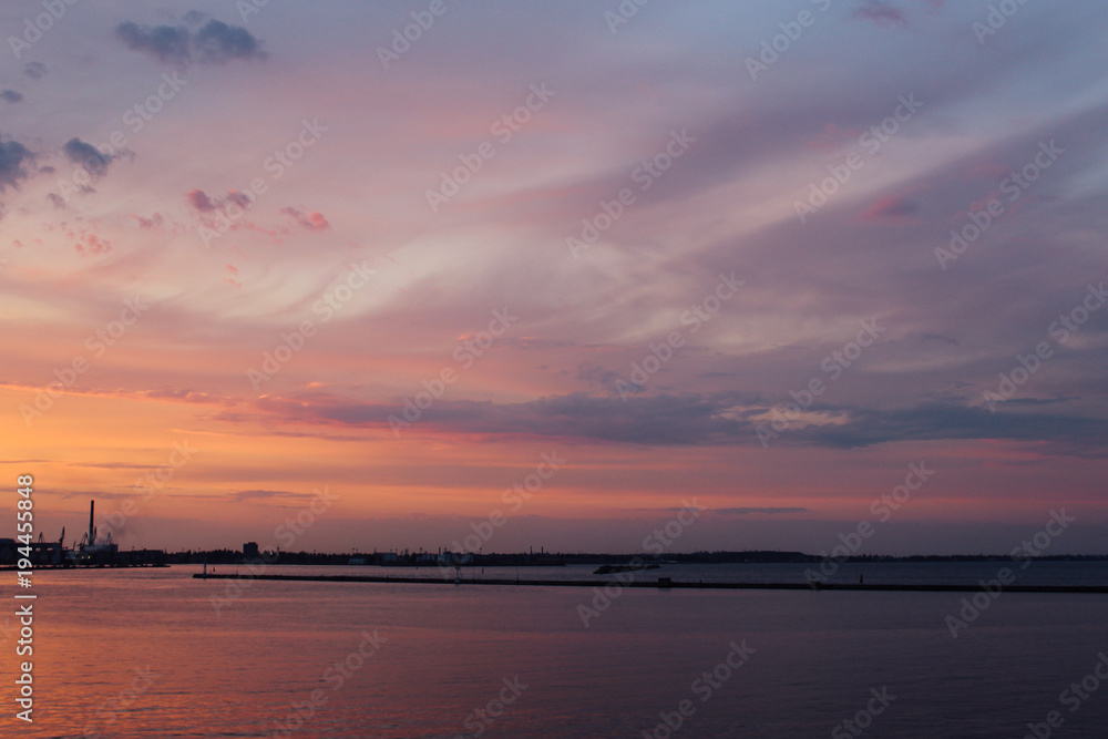 Summer sunset in Odessa