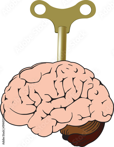 cervello umano con ricarica
