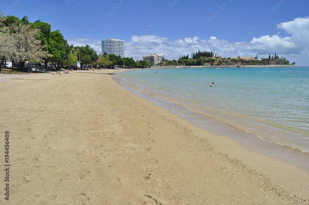 Sandy Beach in Noumea, New Caledonia