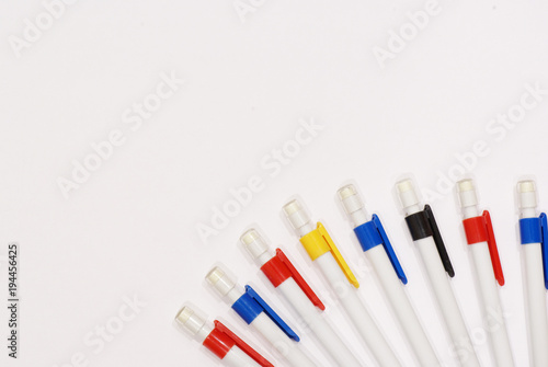 office supplies on a white background