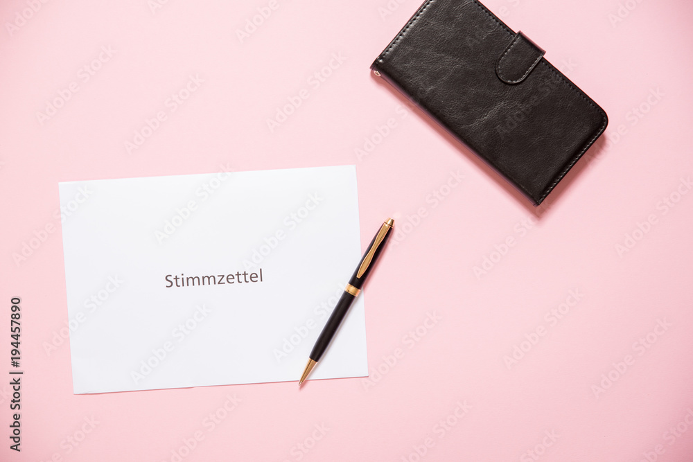 German Stimmzettel is ballot paper in english German Stimmzettel is ballot paper in english