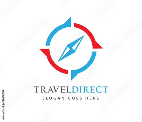 Free Download compass wind rose travel adventure direction navigation vector logo design - GFXLoad