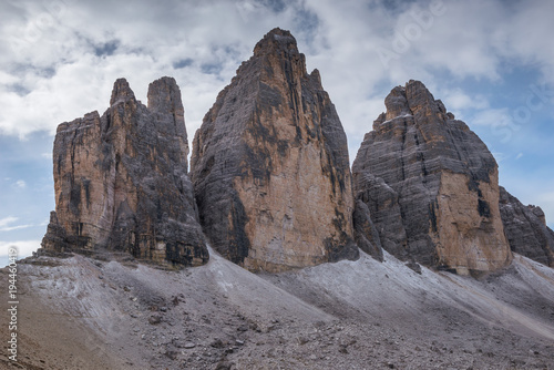 beautiful italien dolomites, south tyrol and italien alps, mountain scenery in autumn weather