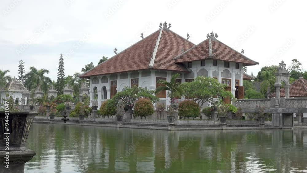 Taman Ujung water palace, which is situated near the ocean and decorated by beautiful tropical garden, Bali, Indonesia Taman Ujung water palace, which is situated near the ocean and decorated by beautiful tropical garden, Bali, Indonesia