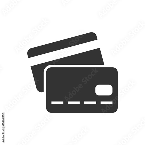 Credit card black icon