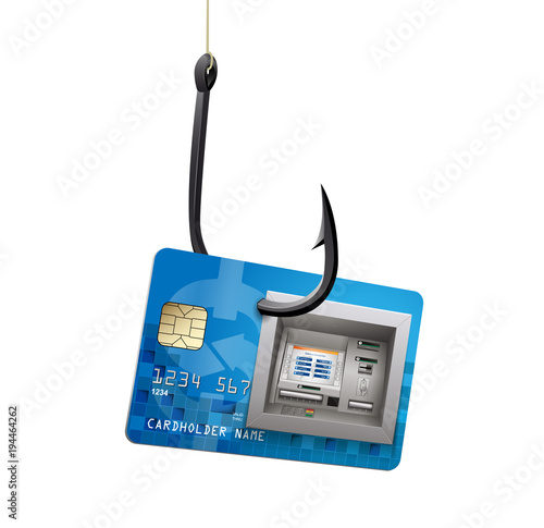 Fishhook business concept - money symbol as trap 