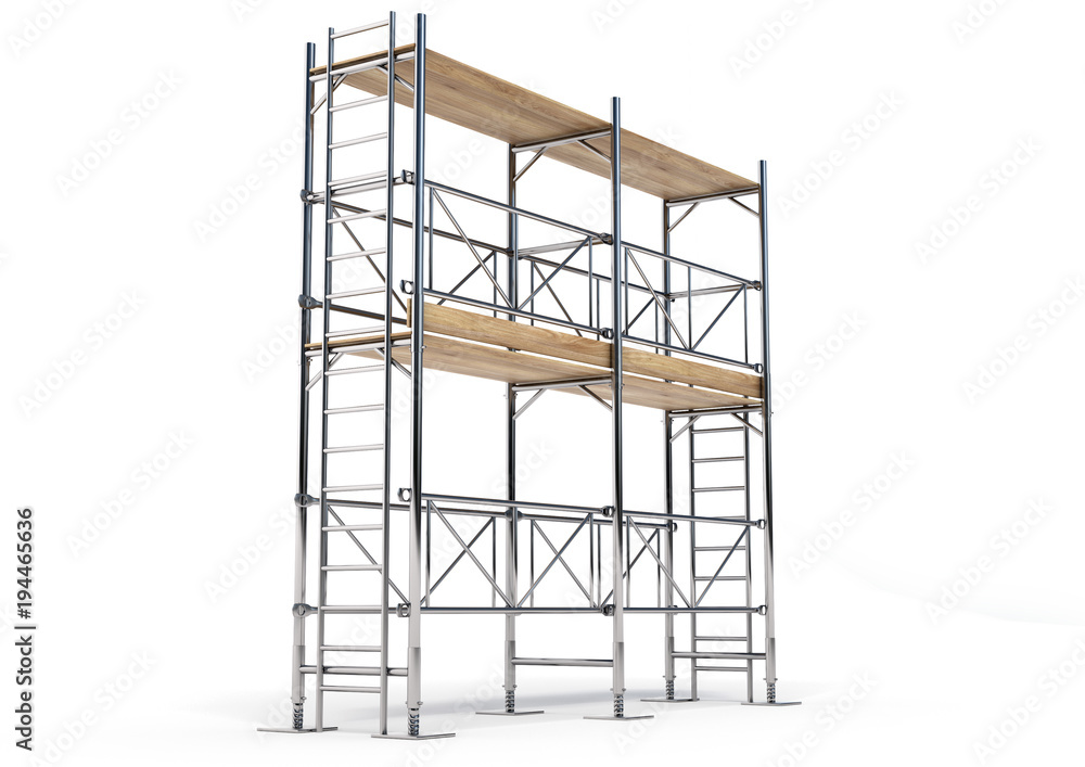 A scaffold illustration made in 3D software. A scaffold illustration made in 3D software.