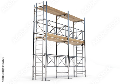 Photo A scaffold illustration made in 3D software.