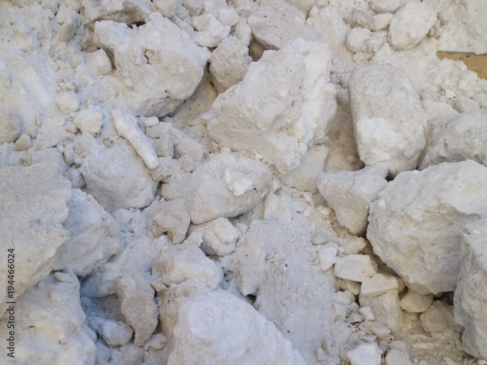 snow pile close-up snow pile close-up