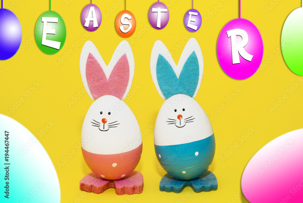 Obraz premium Easter gift card.