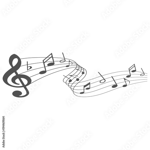 Abstract music background vector illustration for your design. EPS10