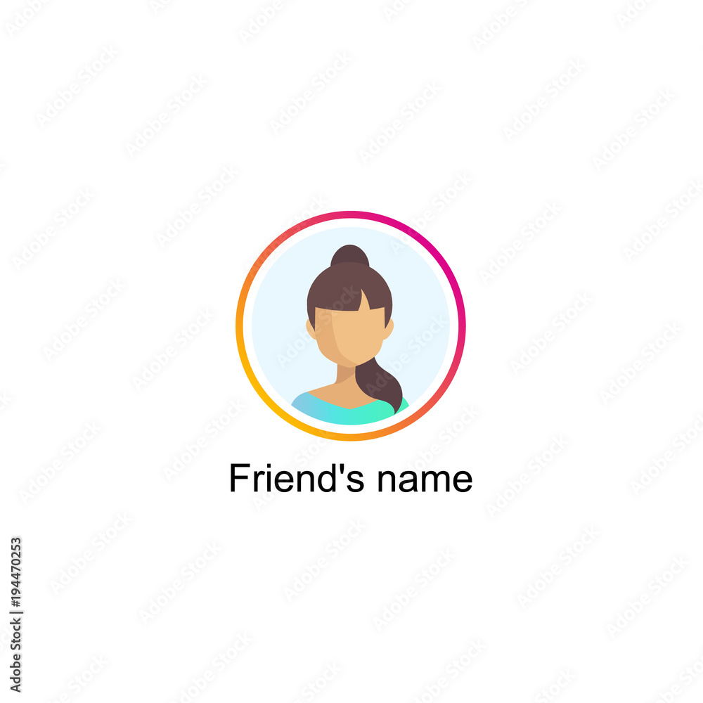 Follower notification. Social media icon Follower notification. Social media icon