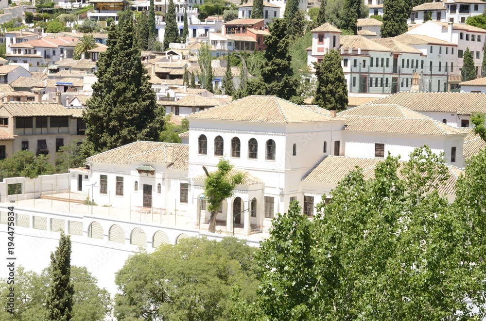 Houses in the Albaicin, Granada, Spain