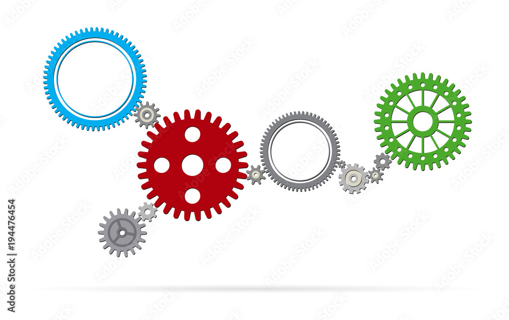 Koła zębate ilustracja wektorowa projekt graficzny