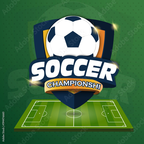 Soccer Logo. Logo Sports. Vector illustration of EPS10