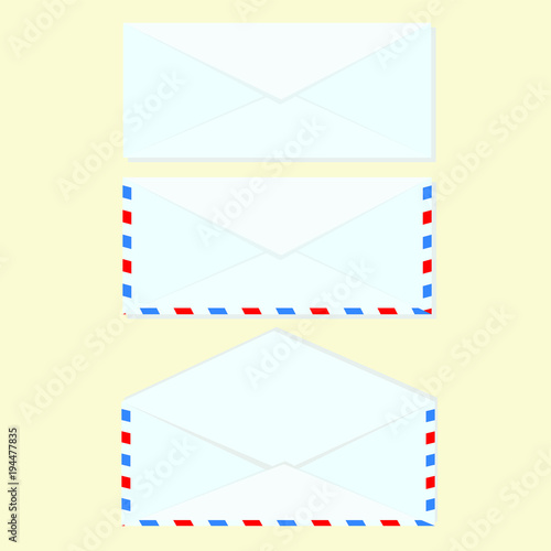 airmail envelope vectors