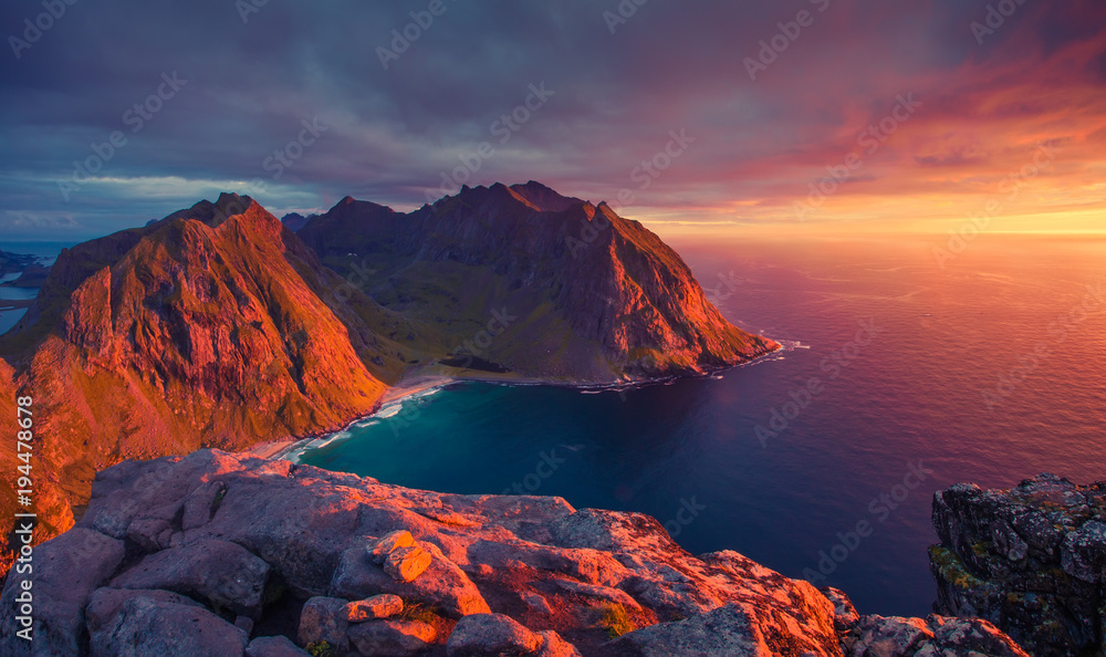 North sunset in Norway