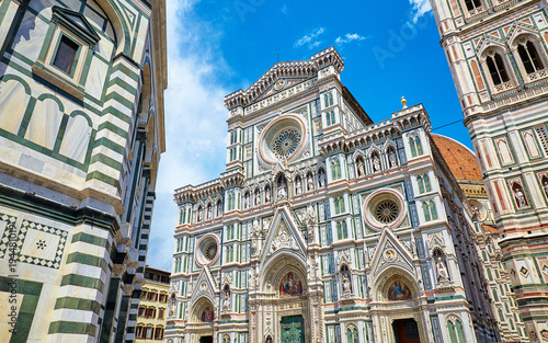 Fotografia Duomo. Santa Maria del Fiore Cathedral in Florence. Italy. Front