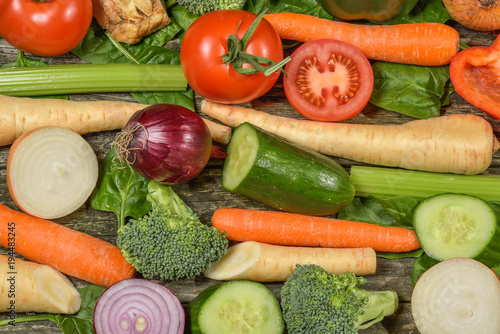 Mixture of fresh vegetables