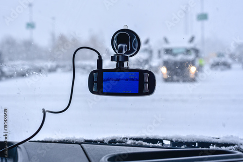 Billede på lærred Car camera for safety