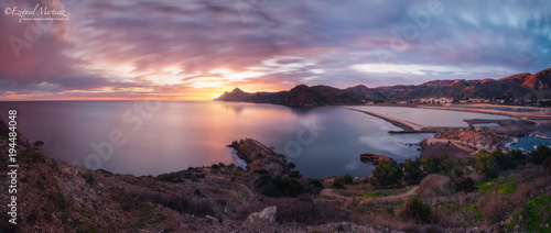 Sunset in the bay
