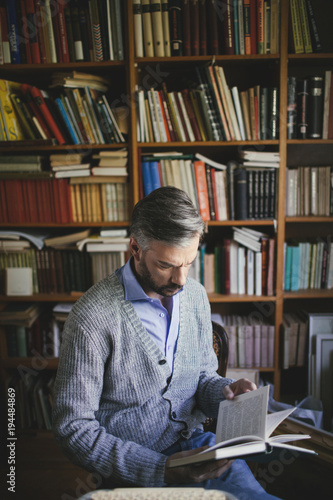 Man Reading a Book